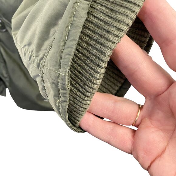 Ralph Lauren Denim & Supply Jacket Medium Green Military Down Sherpa Lined Hood - Picture 8 of 16